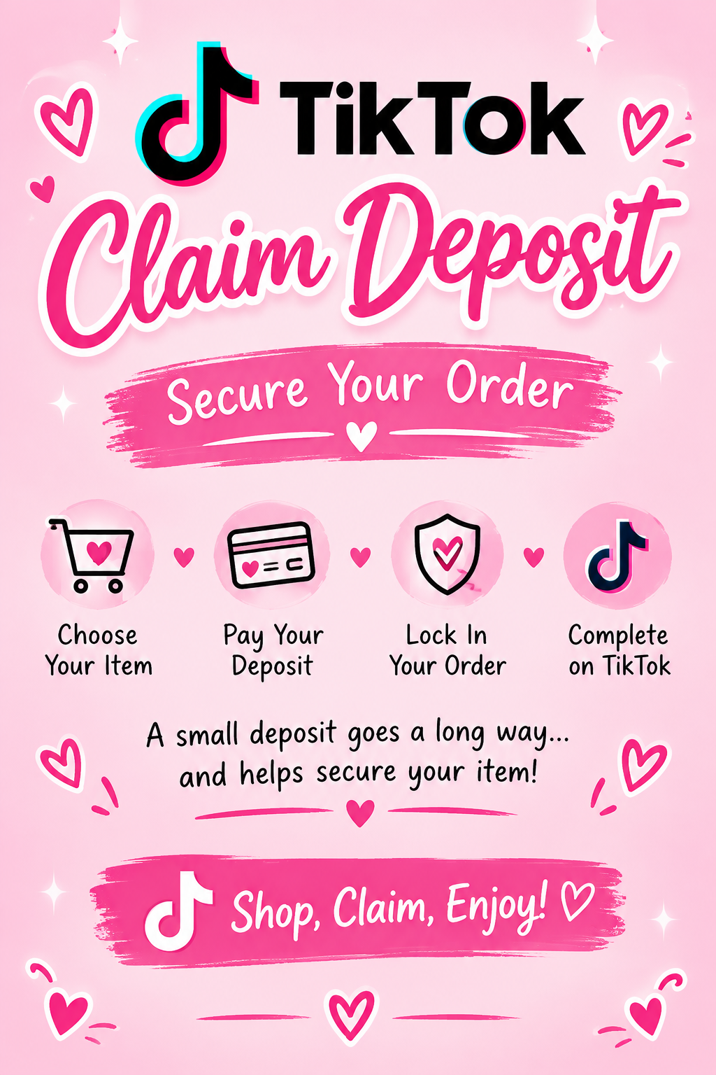 TIKTOK WRAP CLAIM DEPOSIT