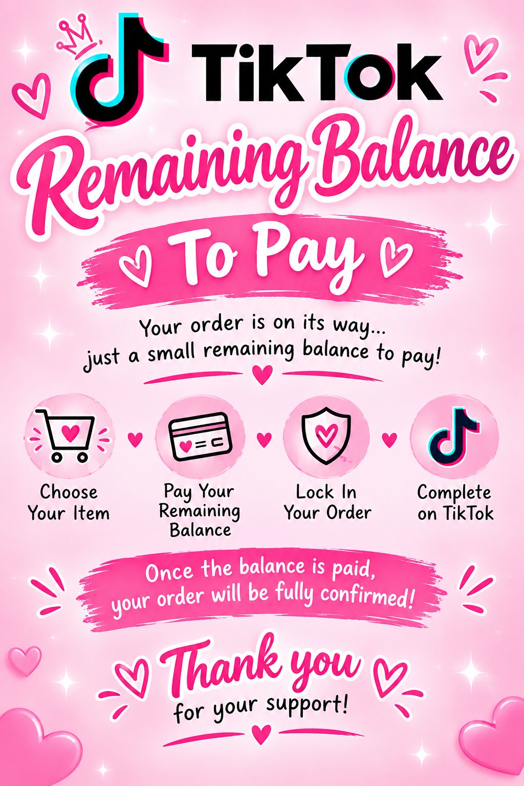 TT Claims remaining balance to pay
